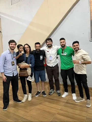 Grupo reunido para uma fotografia durante o congresso