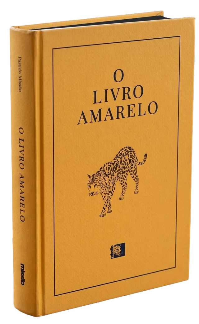 Capa do Livro Amarelo, publicação do Partido Missão